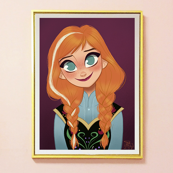 Anna, princesa de Arendelle.