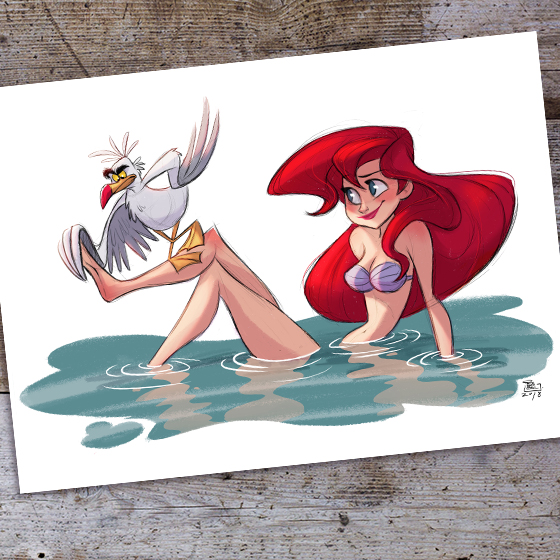 Ariel y Scuttle