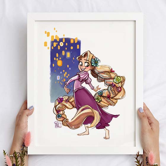 Rapunzel. Farolillos.