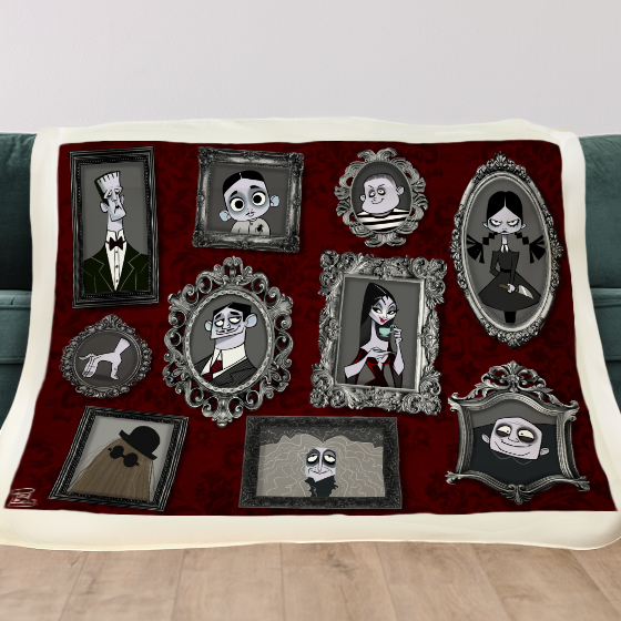 Manta Familia Addams_cuadros